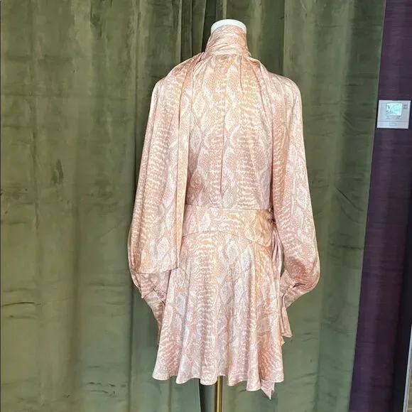 Acler Blush  snake print Mini Dress, US6 - Picture 13 of 16